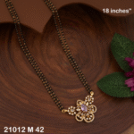 2 Line Long Black Beads