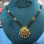 Short 2 Line Black Beads